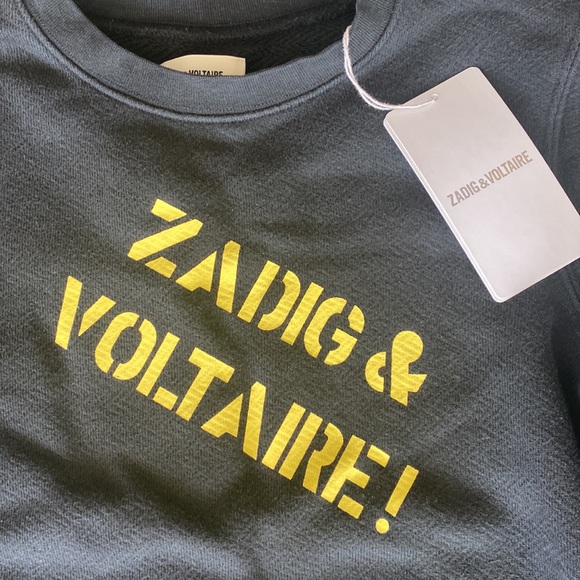 NWT Zadig &Voltaire kids sweatshirt 14y - Picture 2 of 4
